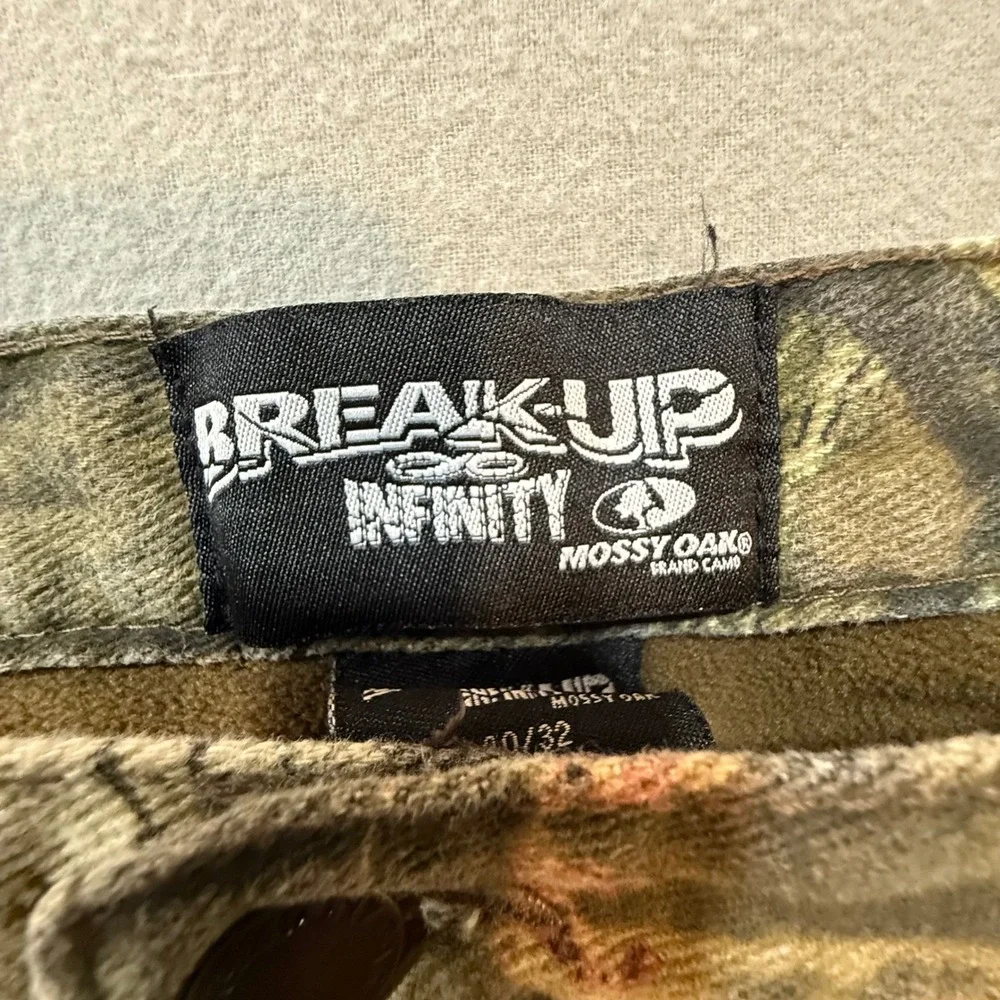 Mossy Oak Break-Up Infinity Camo Fleece‎ Hunting Pants Men's 40x32 (fits 39x29)